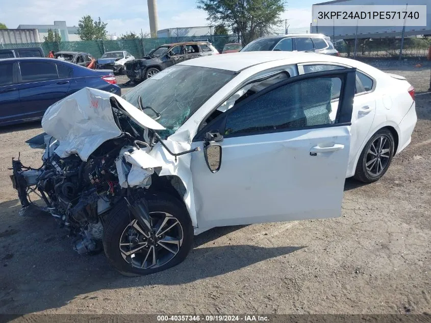 2023 Kia Forte Lxs VIN: 3KPF24AD1PE571740 Lot: 40357346