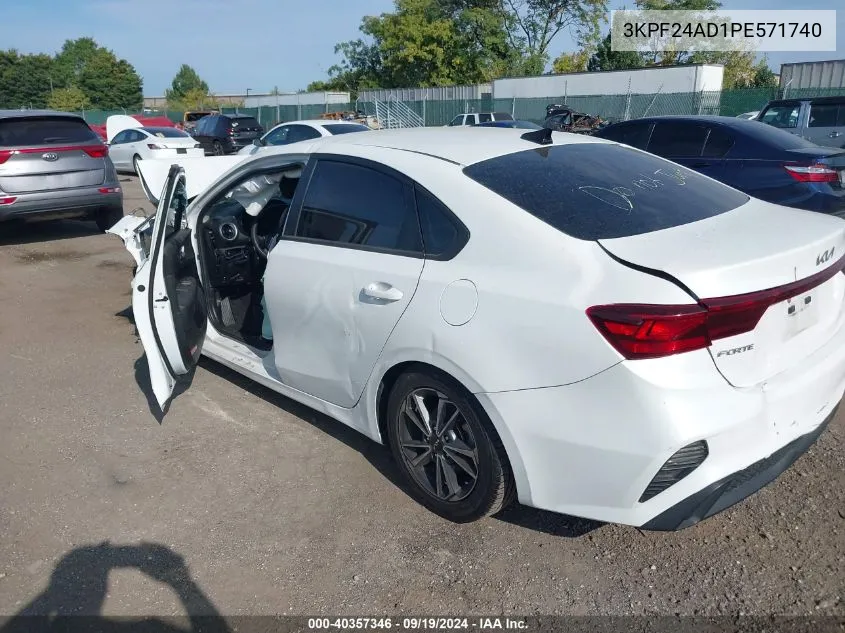 2023 Kia Forte Lxs VIN: 3KPF24AD1PE571740 Lot: 40357346