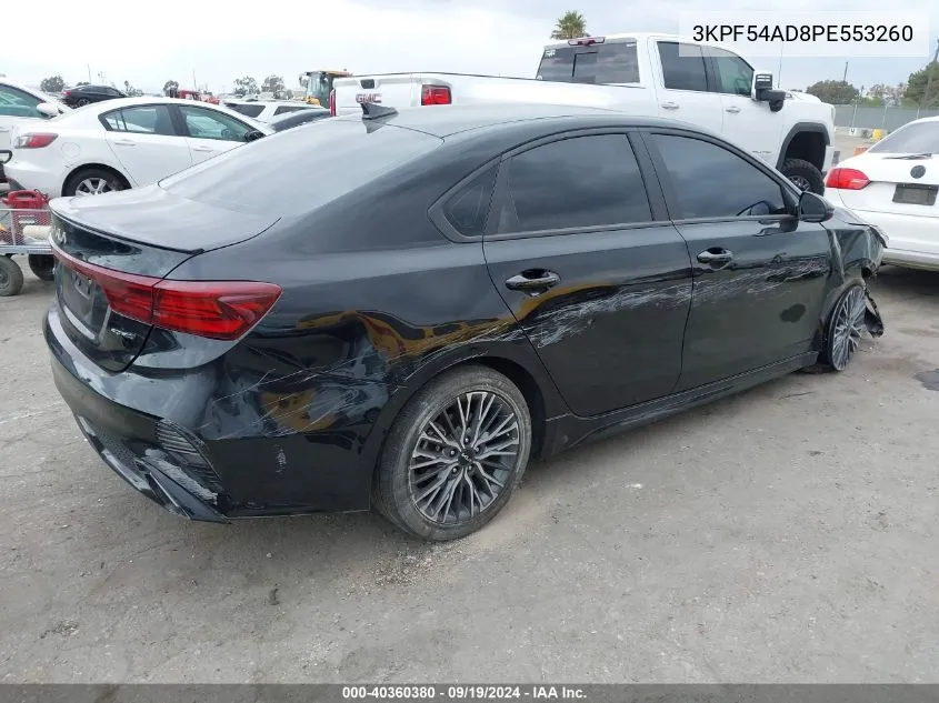 2023 Kia Forte Gt-Line VIN: 3KPF54AD8PE553260 Lot: 40360380