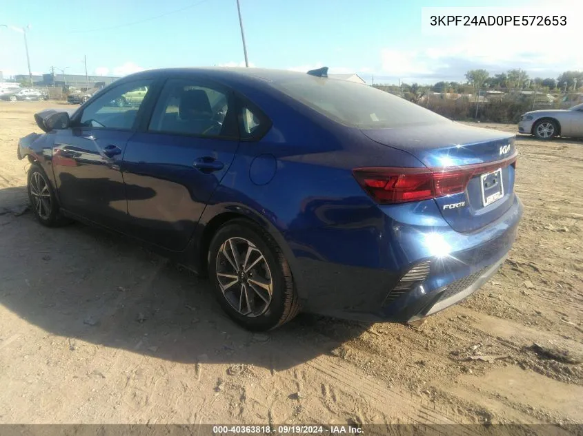 2023 Kia Forte Lxs VIN: 3KPF24AD0PE572653 Lot: 40363818