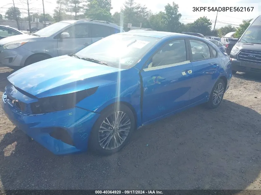 2023 Kia Forte Gt-Line VIN: 3KPF54AD8PE562167 Lot: 40364920