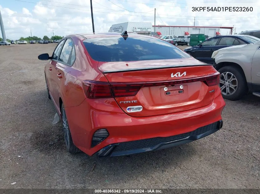 2023 Kia Forte Gt-Line VIN: 3KPF54AD1PE523260 Lot: 40365342