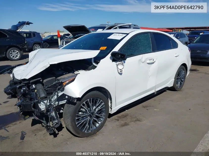 2023 Kia Forte Gt-Line VIN: 3KPF54AD0PE642790 Lot: 40371215