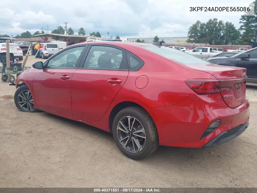 2023 Kia Forte Lxs VIN: 3KPF24AD0PE565086 Lot: 40371551