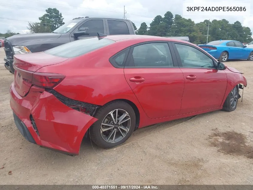 2023 Kia Forte Lxs VIN: 3KPF24AD0PE565086 Lot: 40371551