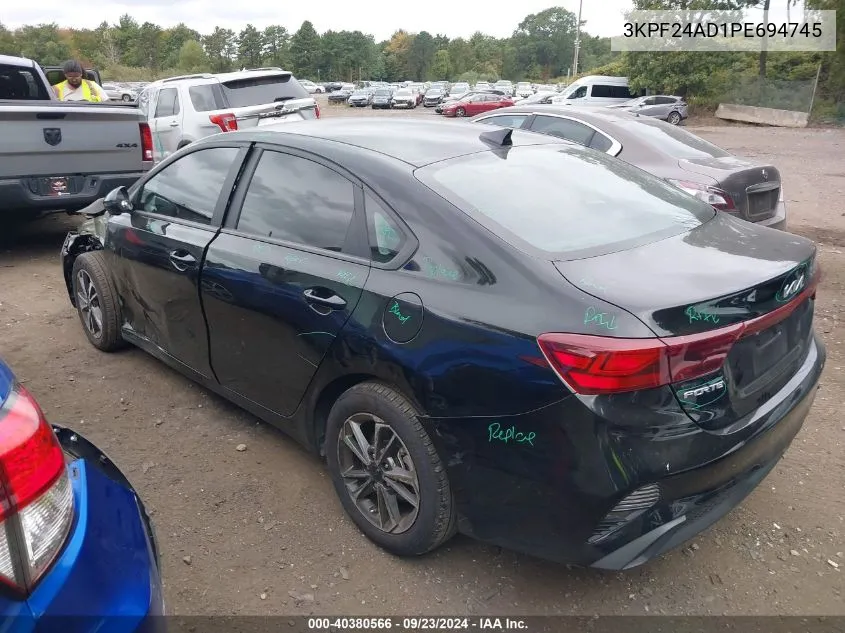 2023 Kia Forte Lxs VIN: 3KPF24AD1PE694745 Lot: 40380566