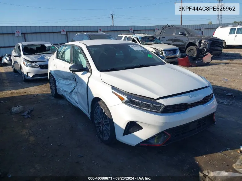 2023 Kia Forte Gt VIN: 3KPF44AC8PE626962 Lot: 40388673