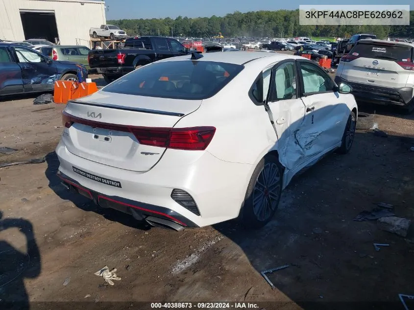 2023 Kia Forte Gt VIN: 3KPF44AC8PE626962 Lot: 40388673