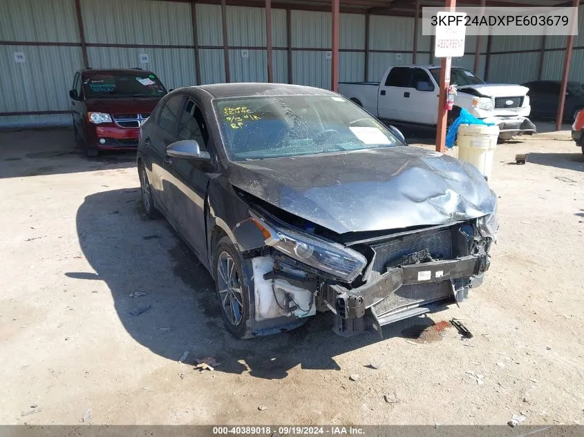 2023 Kia Forte Lxs VIN: 3KPF24ADXPE603679 Lot: 40389018