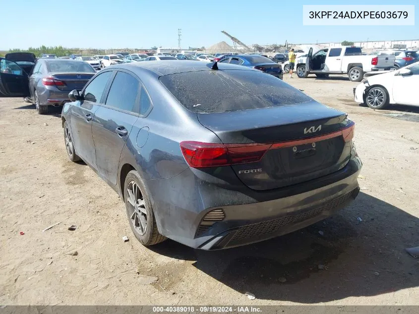 2023 Kia Forte Lxs VIN: 3KPF24ADXPE603679 Lot: 40389018