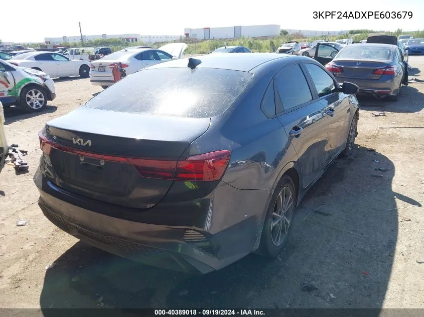 2023 Kia Forte Lxs VIN: 3KPF24ADXPE603679 Lot: 40389018