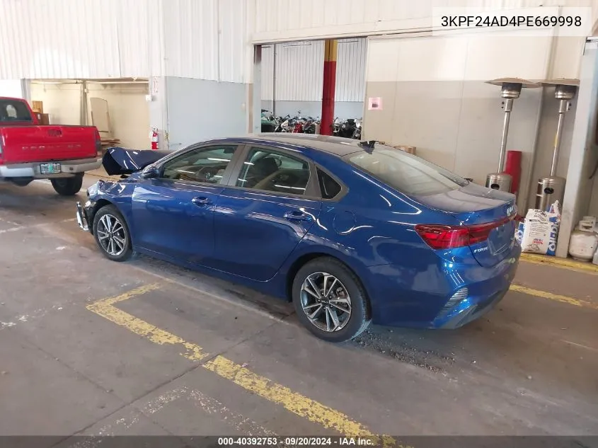 2023 Kia Forte Lxs VIN: 3KPF24AD4PE669998 Lot: 40392753