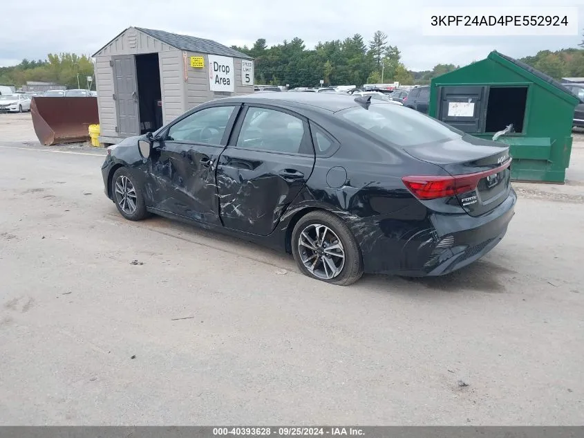 2023 Kia Forte Lxs VIN: 3KPF24AD4PE552924 Lot: 40393628