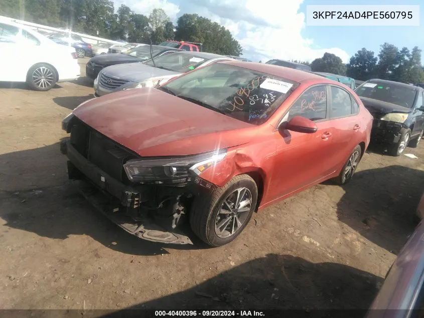 2023 Kia Forte Lxs VIN: 3KPF24AD4PE560795 Lot: 40400396