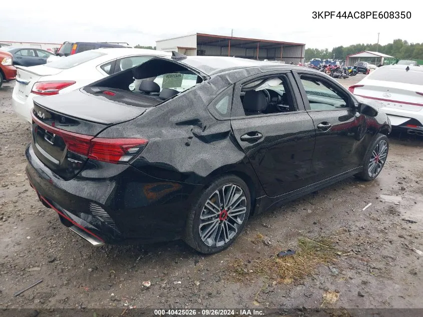 2023 Kia Forte Gt VIN: 3KPF44AC8PE608350 Lot: 40425026