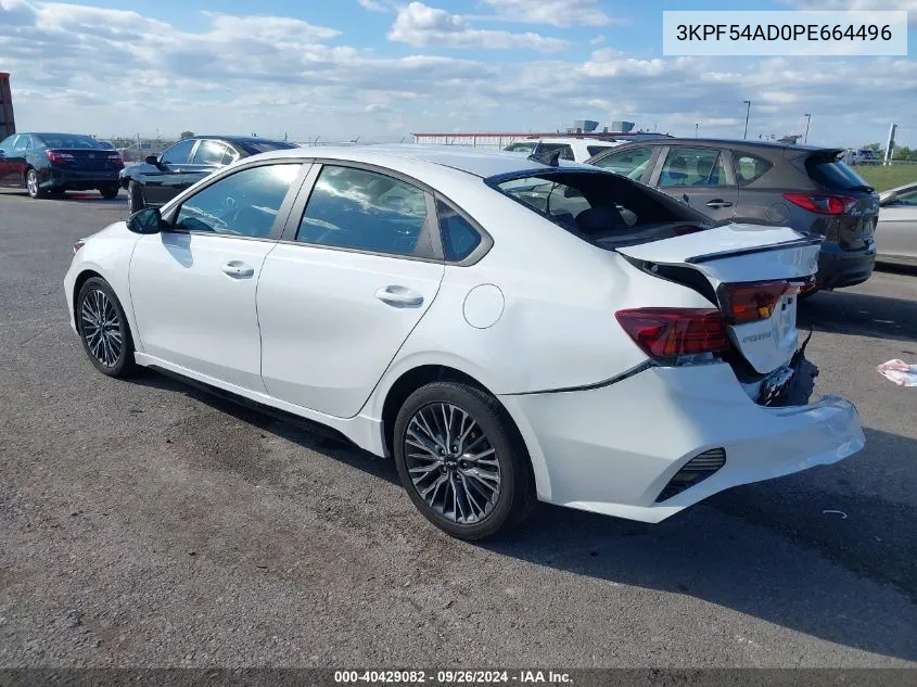 2023 Kia Forte Gt-Line VIN: 3KPF54AD0PE664496 Lot: 40429082