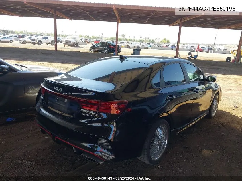 2023 Kia Forte Gt VIN: 3KPF44AC7PE550196 Lot: 40430149