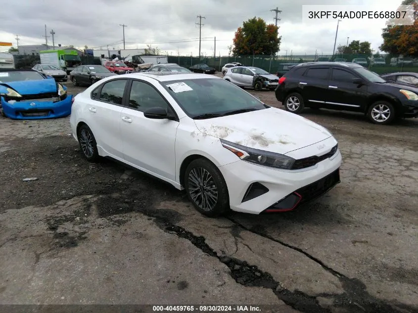 2023 Kia Forte Gt Line VIN: 3KPF54AD0PE668807 Lot: 40459765