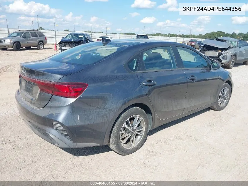 2023 Kia Forte Lxs VIN: 3KPF24AD4PE644356 Lot: 40468155