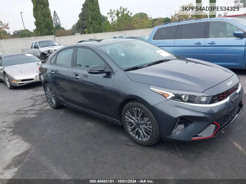 2023 Kia Forte Gt-Line VIN: 3KPF54AD3PE534325 Lot: 40483151