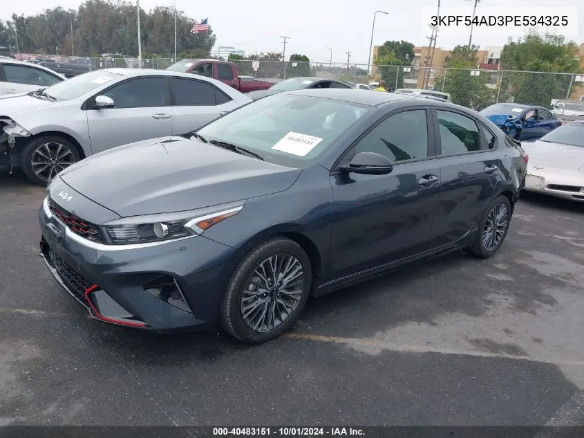 2023 Kia Forte Gt-Line VIN: 3KPF54AD3PE534325 Lot: 40483151