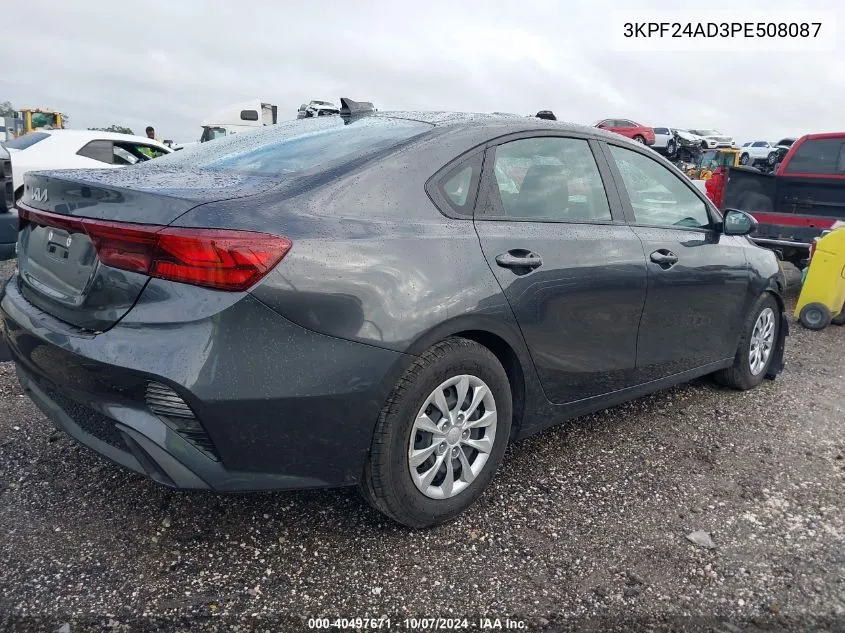 2023 Kia Forte Lx/Lxs VIN: 3KPF24AD3PE508087 Lot: 40497671