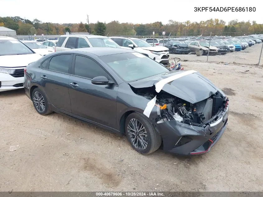 2023 Kia Forte Gt-Line VIN: 3KPF54AD6PE686180 Lot: 40679606