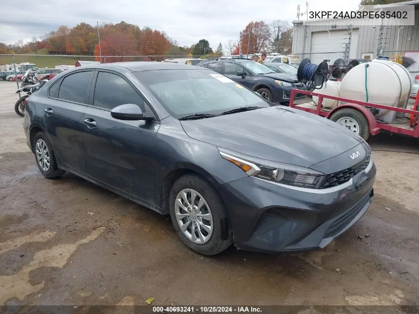 2023 Kia Forte Lx VIN: 3KPF24AD3PE685402 Lot: 40693241