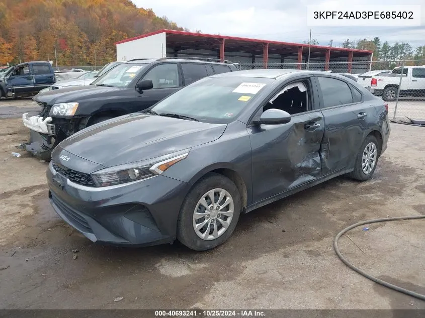 2023 Kia Forte Lx VIN: 3KPF24AD3PE685402 Lot: 40693241