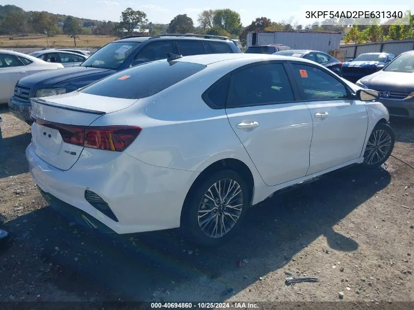 2023 Kia Forte Gt-Line VIN: 3KPF54AD2PE631340 Lot: 40694860