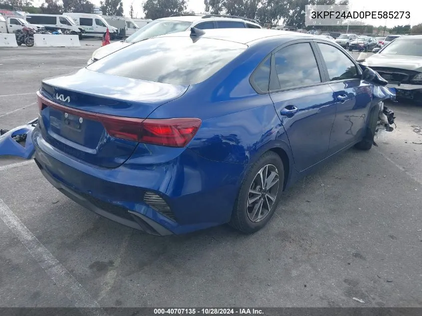 2023 Kia Forte Lxs VIN: 3KPF24AD0PE585273 Lot: 40707135