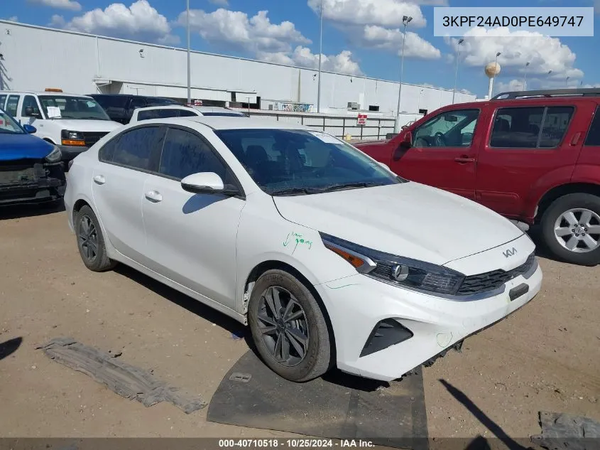 2023 Kia Forte Lxs VIN: 3KPF24AD0PE649747 Lot: 40710518