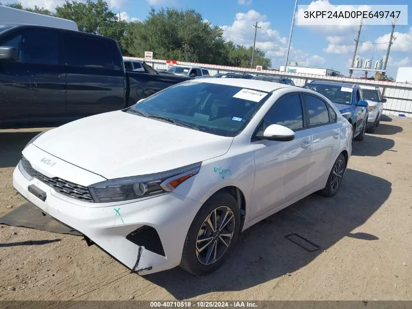 2023 Kia Forte Lxs VIN: 3KPF24AD0PE649747 Lot: 40710518