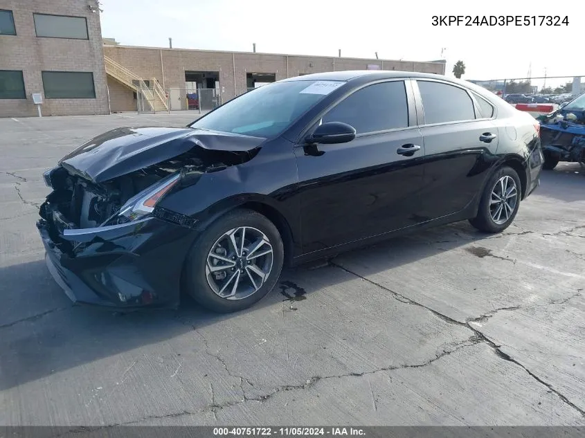 2023 Kia Forte Lxs VIN: 3KPF24AD3PE517324 Lot: 40751722