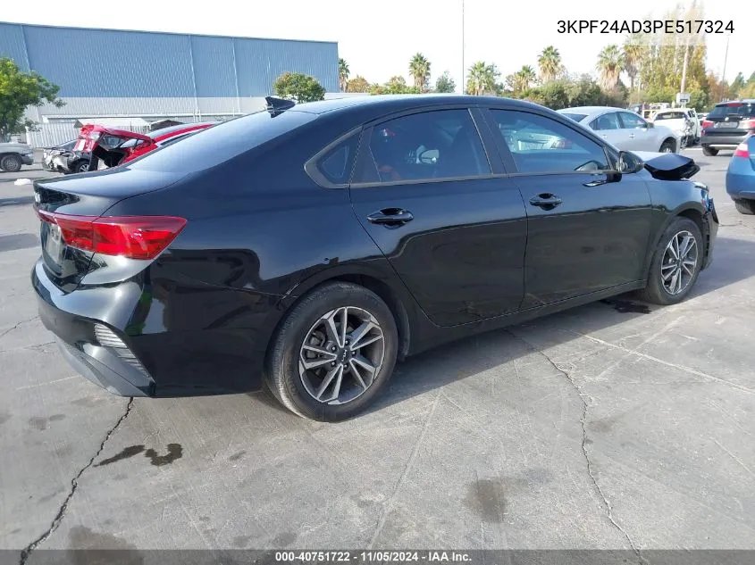 2023 Kia Forte Lxs VIN: 3KPF24AD3PE517324 Lot: 40751722