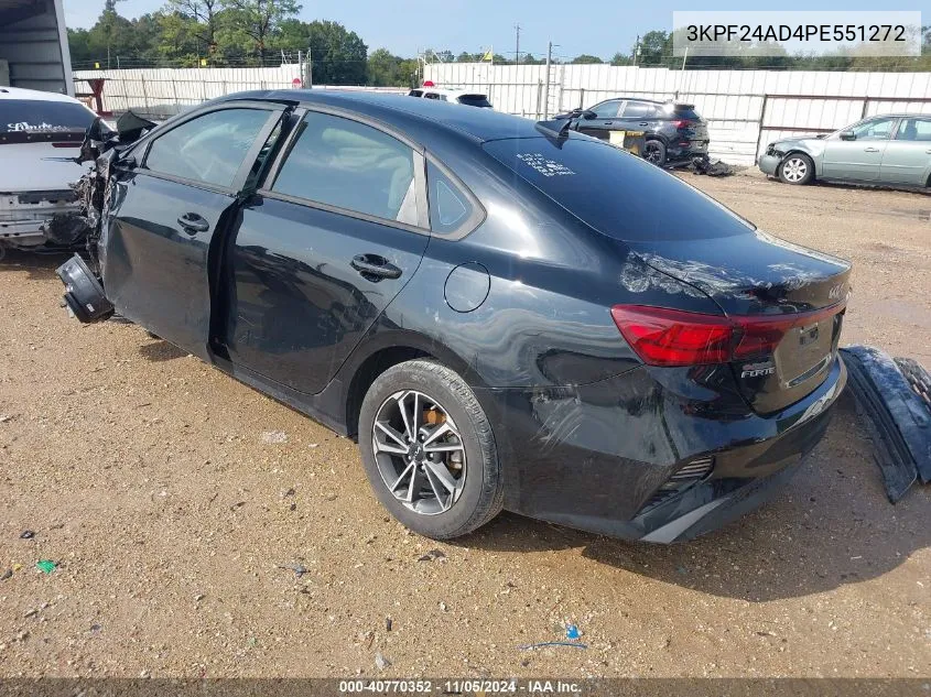 2023 Kia Forte Lxs VIN: 3KPF24AD4PE551272 Lot: 40770352