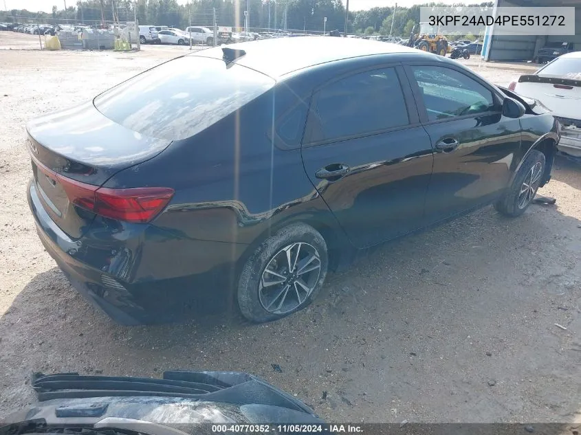 2023 Kia Forte Lxs VIN: 3KPF24AD4PE551272 Lot: 40770352