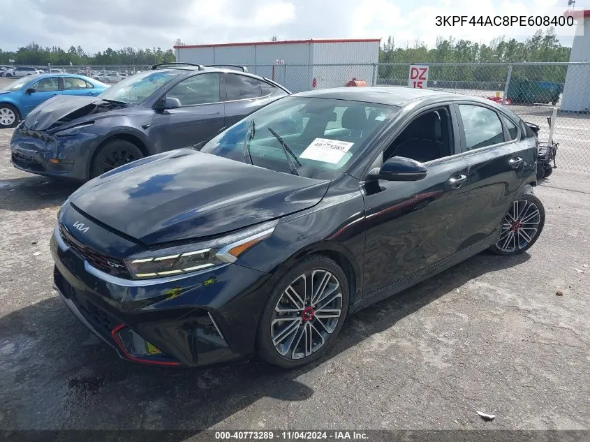 2023 Kia Forte Gt VIN: 3KPF44AC8PE608400 Lot: 40773289