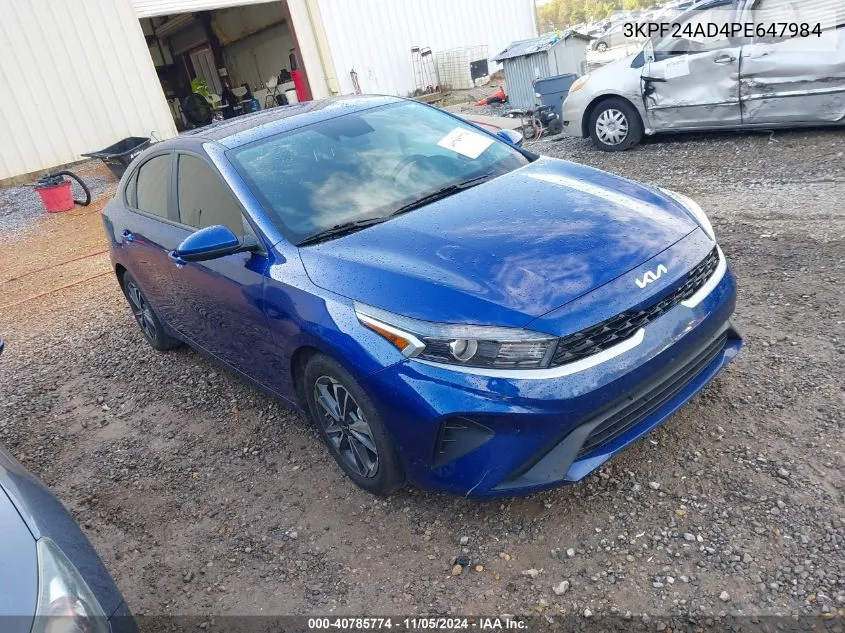 2023 Kia Forte Lxs VIN: 3KPF24AD4PE647984 Lot: 40785774