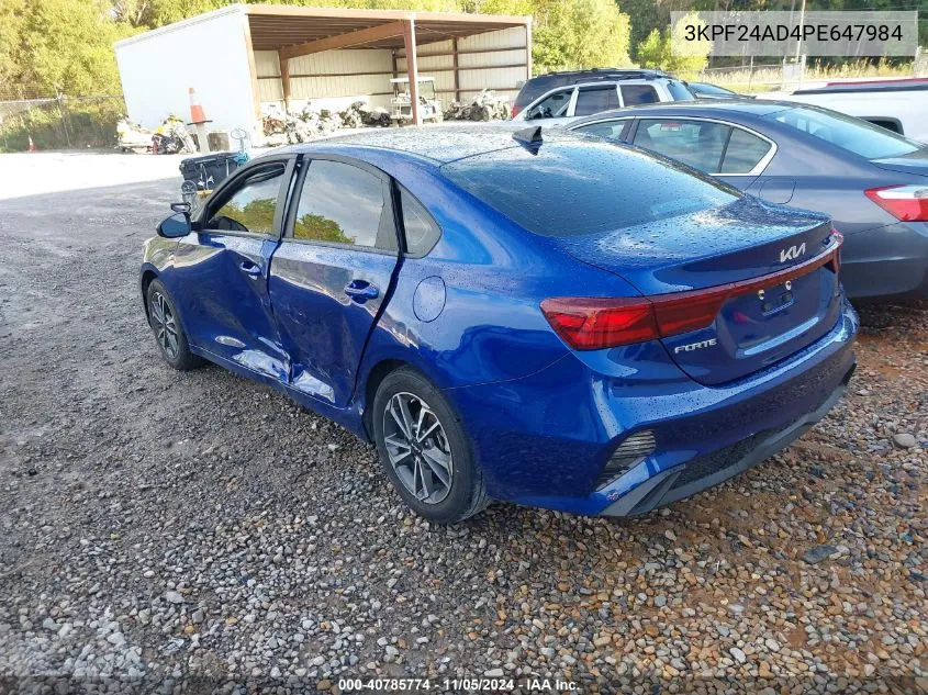 2023 Kia Forte Lxs VIN: 3KPF24AD4PE647984 Lot: 40785774