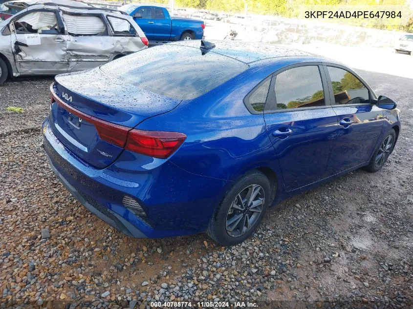 2023 Kia Forte Lxs VIN: 3KPF24AD4PE647984 Lot: 40785774