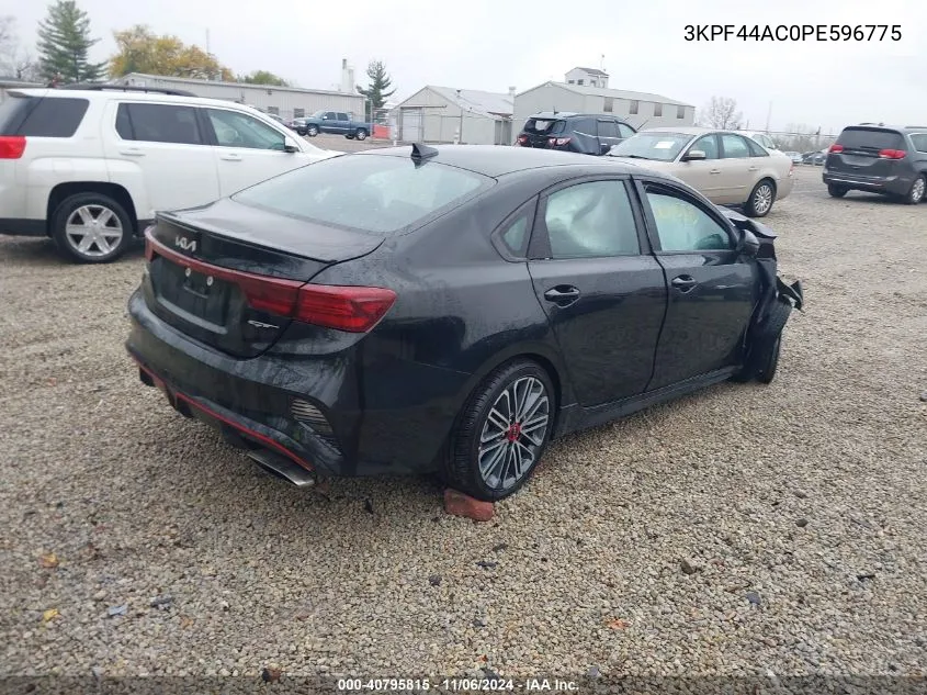 2023 Kia Forte Gt VIN: 3KPF44AC0PE596775 Lot: 40795815