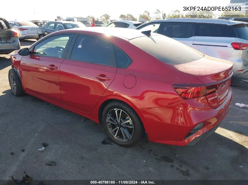 2023 Kia Forte Lxs VIN: 3KPF24AD0PE652163 Lot: 40798185