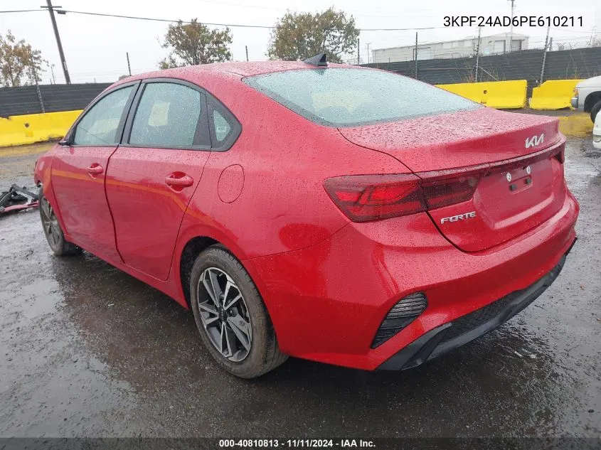 2023 Kia Forte Lxs VIN: 3KPF24AD6PE610211 Lot: 40810813