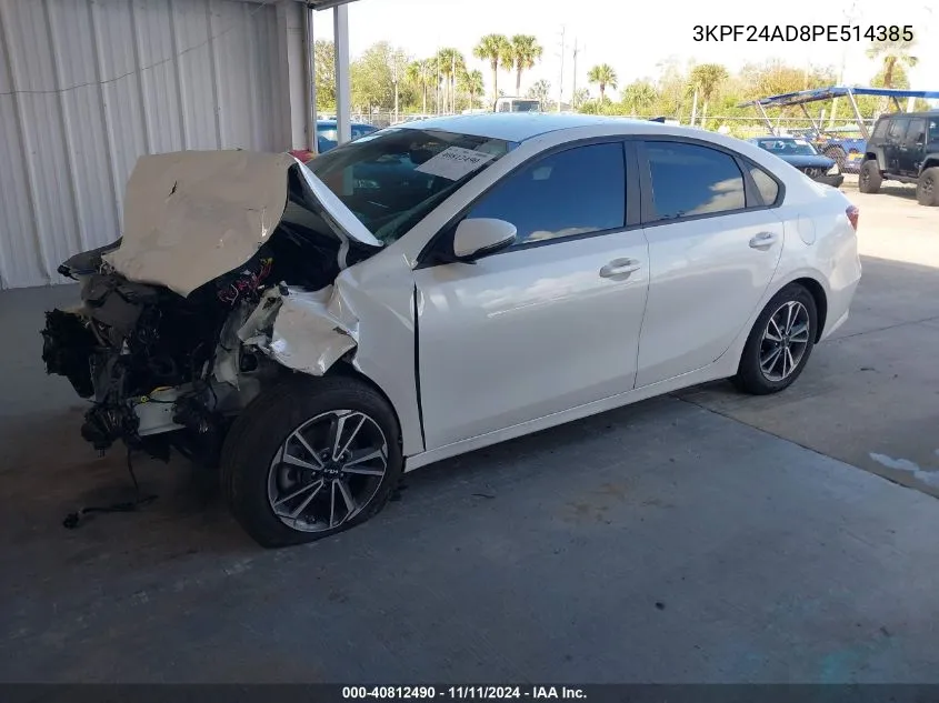 2023 Kia Forte Lxs VIN: 3KPF24AD8PE514385 Lot: 40812490