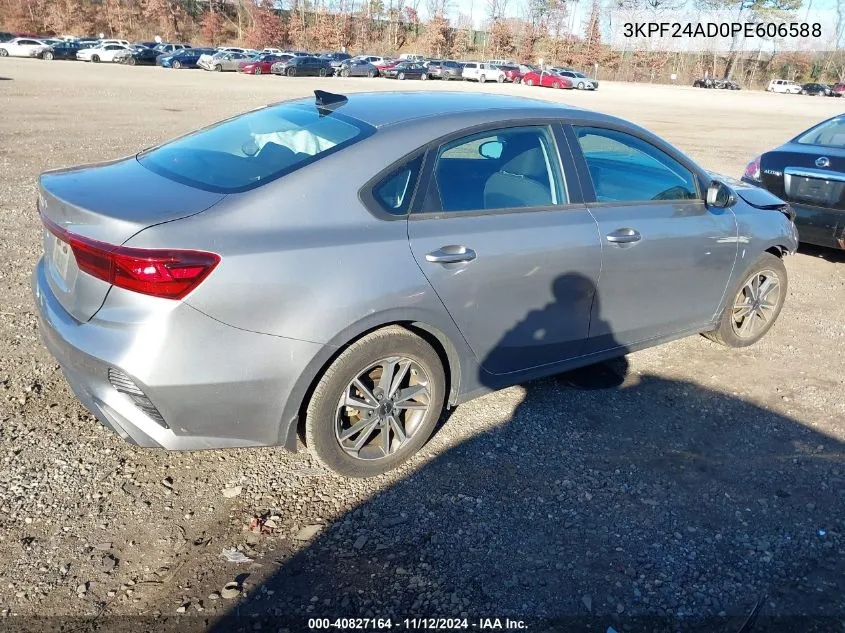 2023 Kia Forte Lxs VIN: 3KPF24AD0PE606588 Lot: 40827164