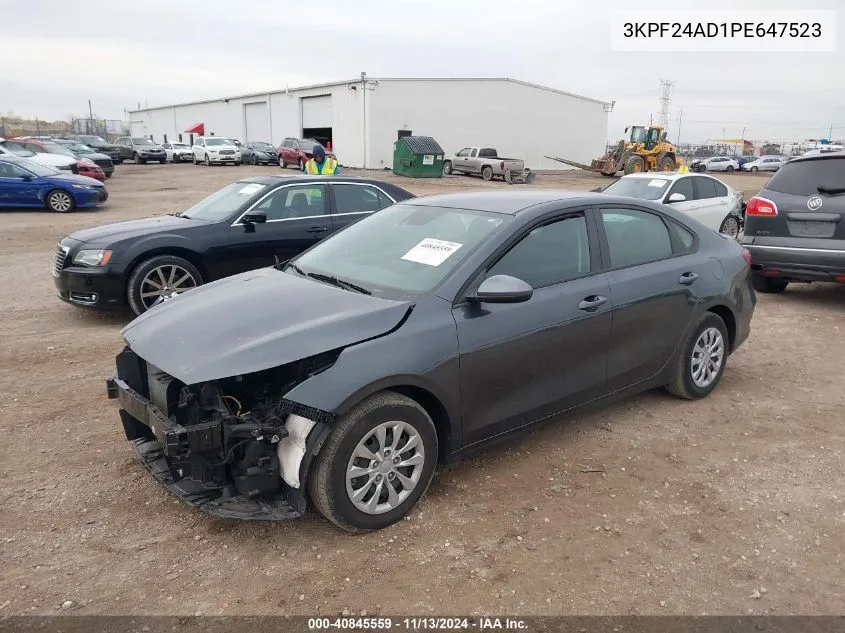 2023 Kia Forte Lx VIN: 3KPF24AD1PE647523 Lot: 40845559