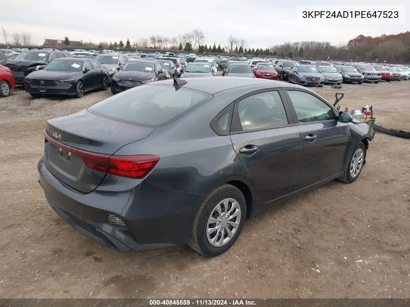 2023 Kia Forte Lx VIN: 3KPF24AD1PE647523 Lot: 40845559