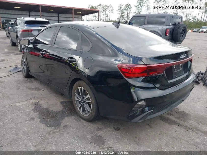 2023 Kia Forte Lxs VIN: 3KPF24AD3PE630643 Lot: 40847240