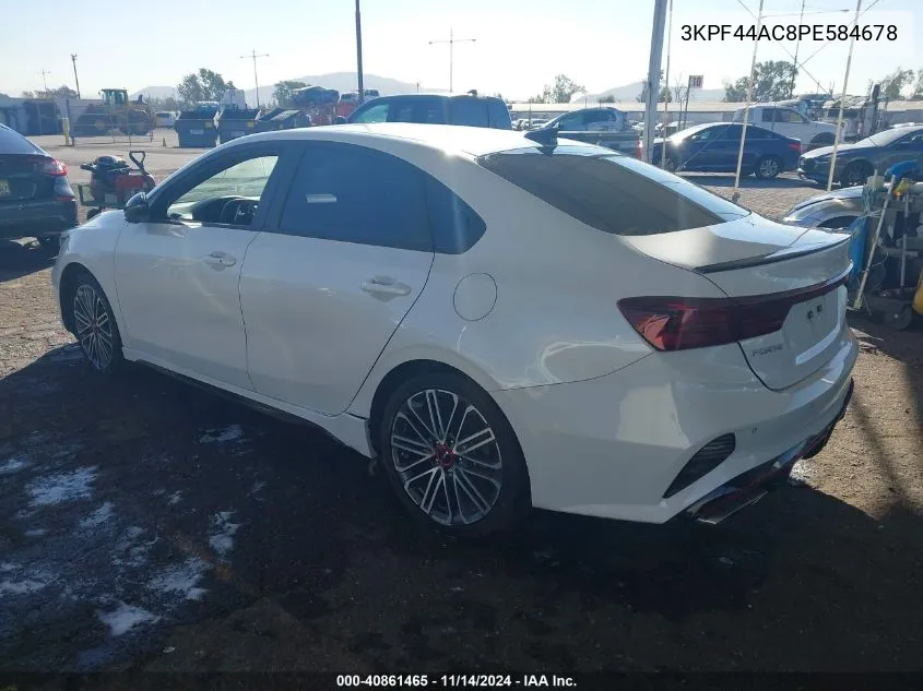 2023 Kia Forte Gt VIN: 3KPF44AC8PE584678 Lot: 40861465